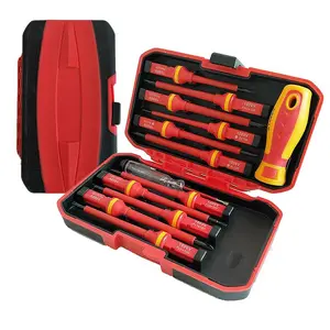 13-in-1 Electrician Insulated Screwdriver Set, Multifunctional Cross & Phillips Screwdriver Set with Test Pen, Manual Tool Set for Home Appliance Repair, Magnetic Screwdriver Tools