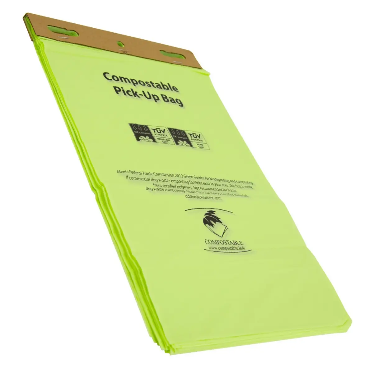 212 MAIN D223 Model Compostable Header Trash Bag - ASTM6400 Certified, Disposable, Plant-Based, Leak-Proof, 2000 Bags, Eco Bag, Trashbag