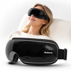 Mothersdaygift Eye Massager with Heat & Bluetooth Music, Comfort Eye Mask for Relaxation, 5 Massage Modes, 15 mins Auto-Off, Ideal Gift for Men & Women,Christmas 's Day Present