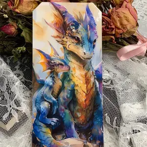 Handmade Jumbo Laminated Bookmarks Artistic Dragon Design 3.5 x 7.5 Inches Perfect for Book Lovers and Journal Keepers