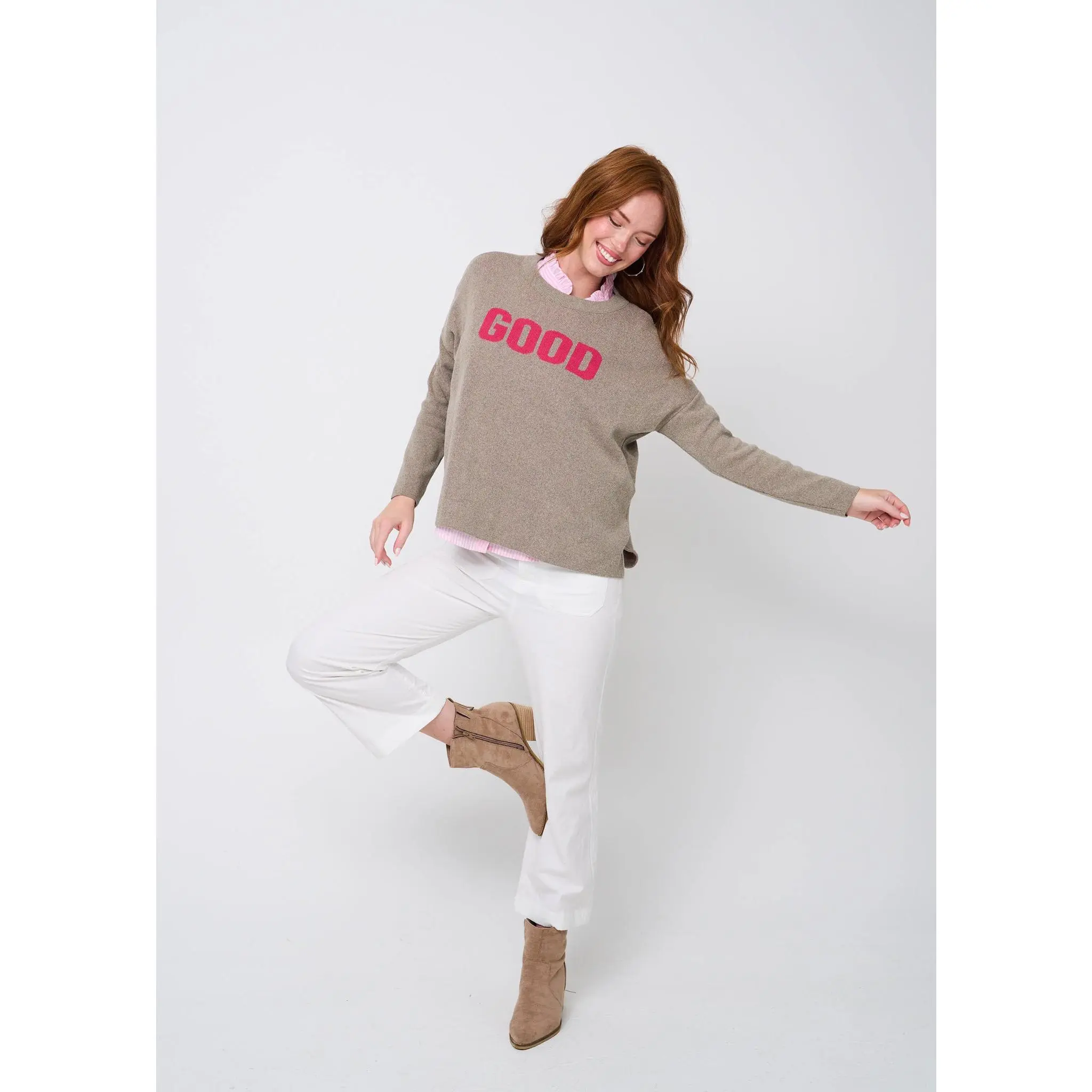 Good Relaxed Sweater - Taupe