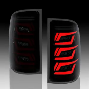 Animated Sequential Smoked LED Tail Lights for 2007-2013 GMC Sierra 1500 2500HD 3500HD Plug & Play