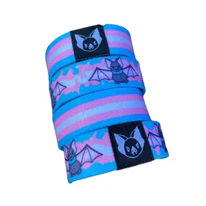 Transgender Bat Bracelet - Trans Pride Elastic Wristband (only one included)