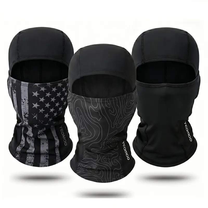 Yeomoo Acrylic Cool Fabric Face Mask Balaclava - 1 Size Windproof, Breathable Face Cover for Men & Women, UV Protection, Dustproof for Outdoor Sports & Work, Windproof Face Mask, Face Masks