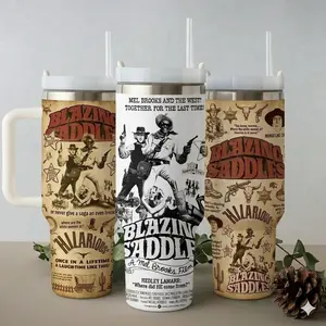 1974 Blazing Saddles Film 40oz/20oz Tumbler, High Quality Tumbler, Old Movie Merch, Gift For Fan.