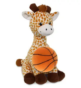 DOLLIBU 10" Giraffe Plush Toy - Personalizable Name, Fluffy Soft Polyester Giraffe-Shaped Stuffed Toys for Kids