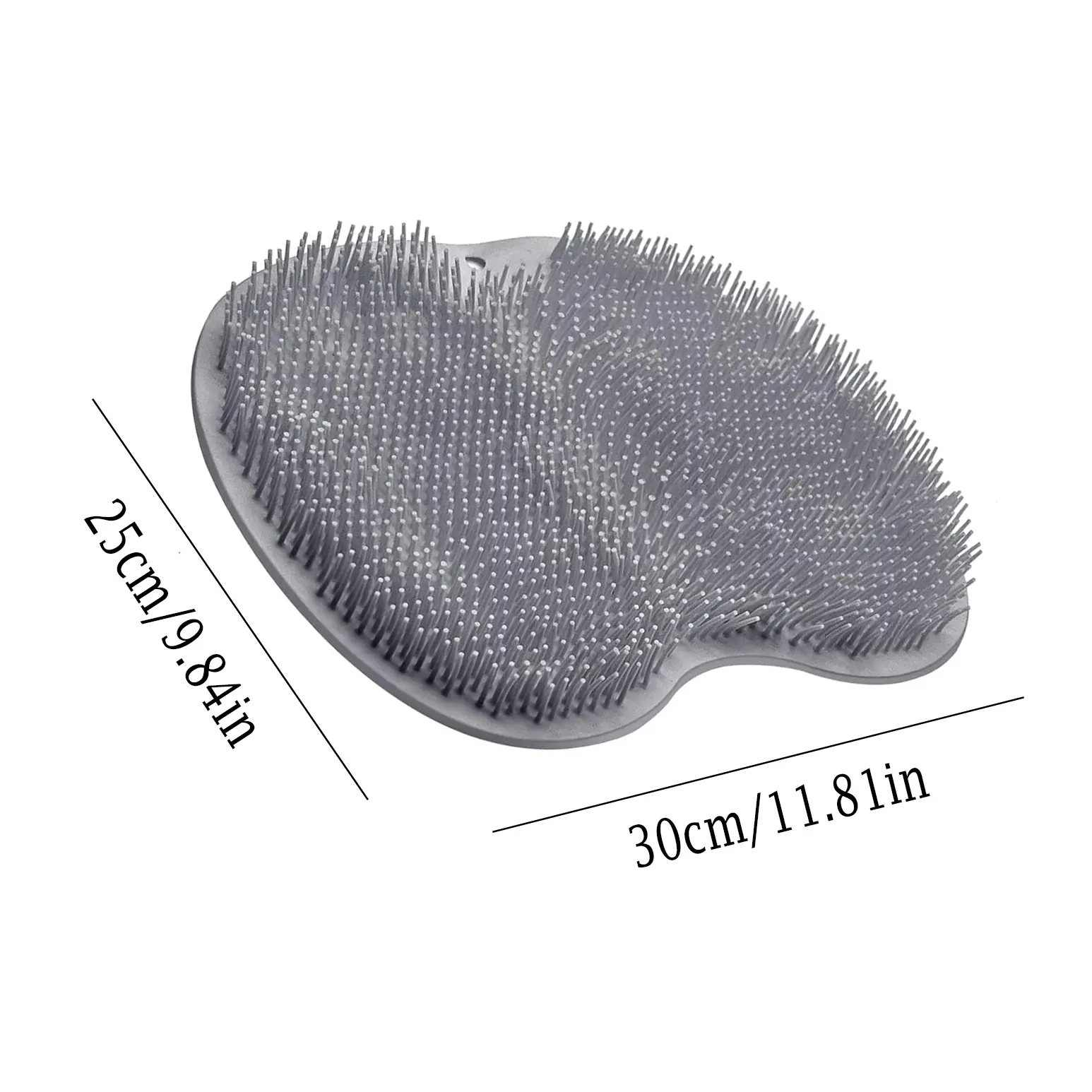 Silicone Shower Foot Scrubber Mat,Back & Feet Cleaning Pad,Shower Massage Soft Bristles Exfoliating Scrubber,Wall Mounted Slip Suction Cups for Use,Bathroom Bathing Accessories Outdoorfun
