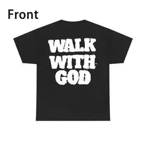 Christian Walk With God Tshirt, Casual, Trendy T-Shirts for Men & Women, Casual Shortsleeve Streetwear, Menswear Top