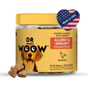 Dr Woow Allergy & Immunity Soft Chews for Dogs – Immune Support + Itch Relief