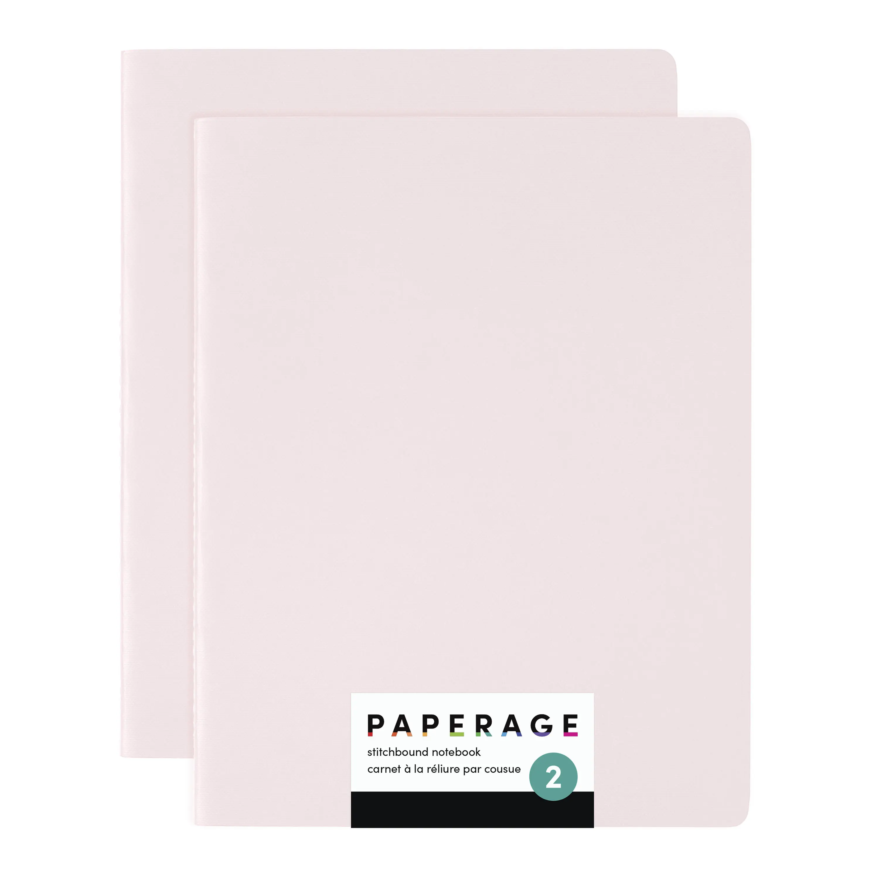 PAPERAGE 2-Pack Soft Cover Blank Journal Notebooks, 100 Pages, 7.5in x 9.5in Large Size, Acid-Free Assorted Colored Art Notebooks, School & Journaling Supplies for Note Taking, Sketching, Art Notebook