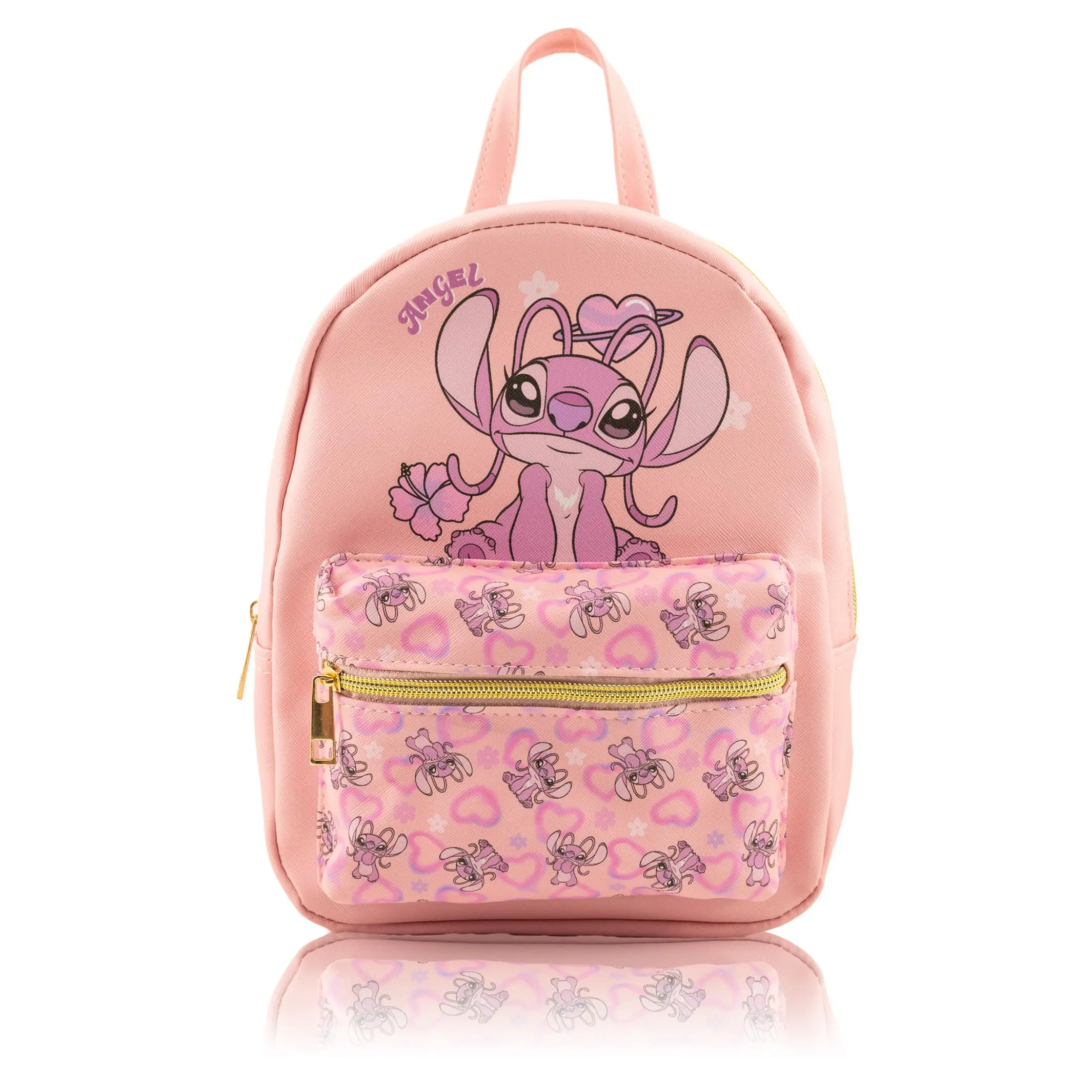 Fast Forward Lilo and Stitch Backpack | Cute PU Leather 10" Mini Backpack