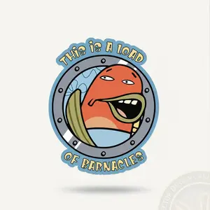 Funny Barnacles Vinyl Car Sticker 2-Pack | Nautical Humor Bumper Decal for Laptops & Water Bottles | Weatherproof | Handmade in Tucson, AZ