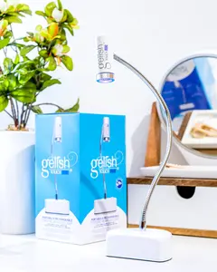 Gelish Touch LED Light – Portable, Rechargeable UV/LED Lamp, Touch Activated, 30-Second Curing for Faster Gel Nail Applications.