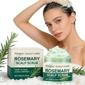 Sea Salt Rosemary Scalp Scrub, Gentle Oil Control, Mild Exfoliation, Removes Scalp Impurities, Daily Refreshing Care, Haircare Essentials