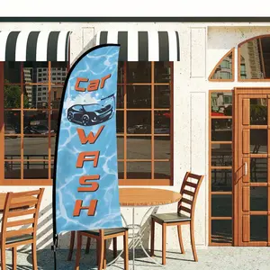 Car Wash Commercial Advertising Flag, Car Cleaning Sign, Outdoor Marketing Decorative Flag, Flagpole Not Included, Banners