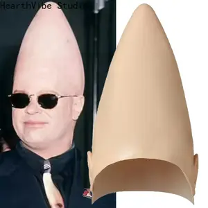 2026 Alien High Top Wig - Light Beige Latex Shaped Design, Suitable for Halloween, Carnival and Masquerade - Hand Washable Movie and TV Show Props, Unique Shape and Smooth Fabric