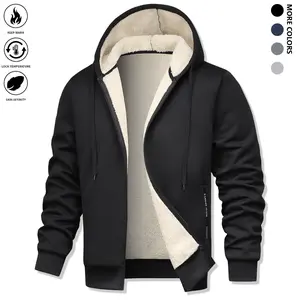 Men’s Heavyweight Full-Zip Hooded Jacket – Thermal Insulated Winter Coat with Zipper Closure, Hooded Neck, Polyester Lining – Thick Cold Weather Outerwear for Everyday & Formal Use – Non-Stretch Fabric Construction – Ideal for Fall/Winter Seasons, Winter
