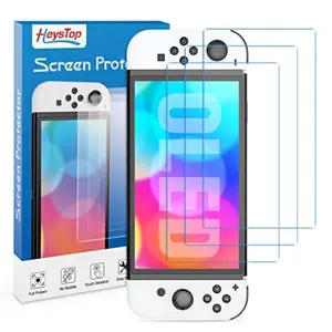 Toughened Glass Screen Protector Set, High Aluminum Oled Film for Fingerprint & Scratch Protection, Suitable for Handheld Switch Oled