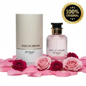 Zimaya Rose of Dreams Eau de Parfum - Dreamy Rose & Peach Women's Luxury Fragrance 100ml with Juicy Peach Sparkles & Warm Sensual Musk