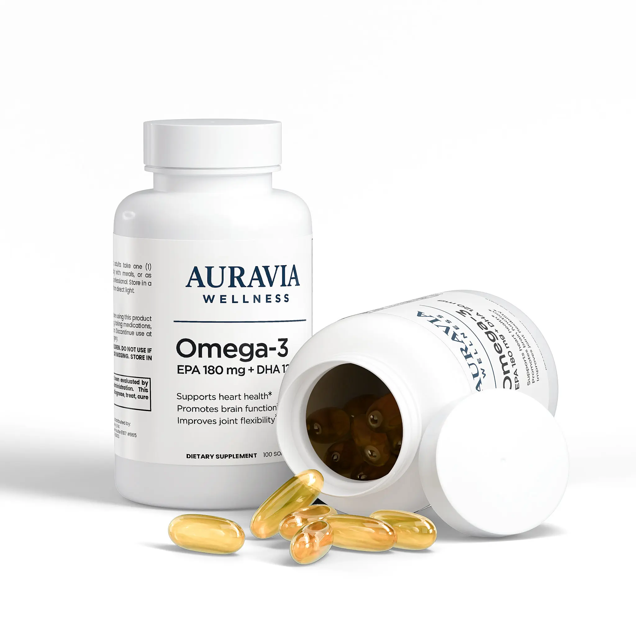 Auravia Wellness Omega-3 EPA 180mg + DHA 120mg
