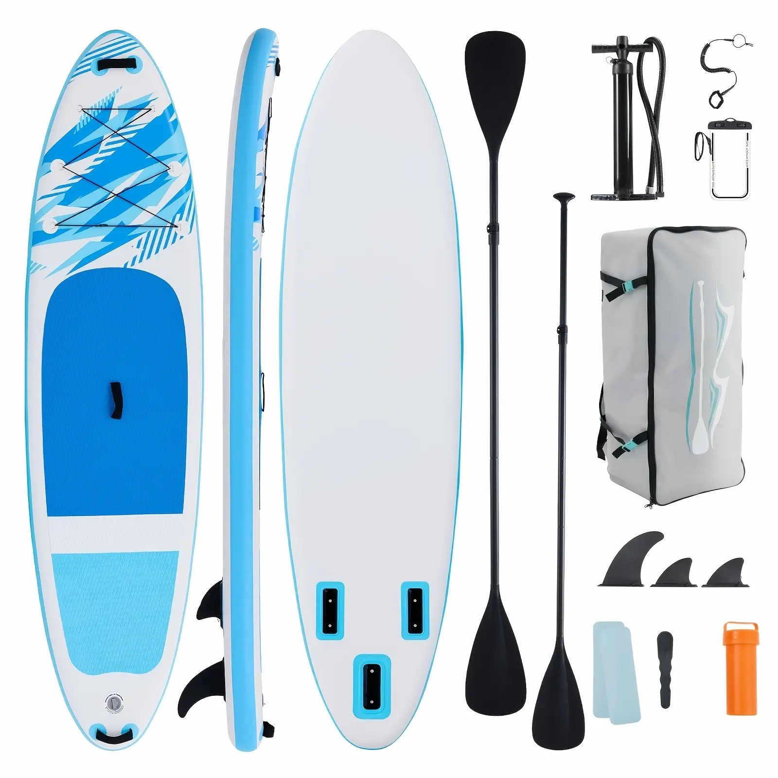 Inflatable Paddle Board, Complete with SUP Paddle Board Additions, Features a Non-Slip EVA Deck Design That Revitalizes The Surfboard, Suitable for Adults of Any Skill Level