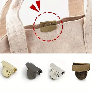 2pcs Canvas Bag Wallet Edge Magnetic Alloy Snap Closure, 4 Colors, No-Sew Magnetic Buckle for Single-Shoulder Bags & Clothes, DIY Crafts Accessory, Accessories for Bags, Handbag Accessory, Purse Accessories