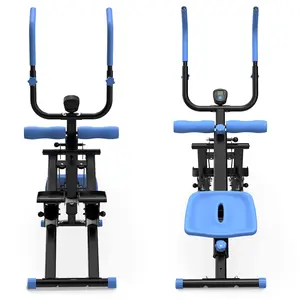 CZBZ 2-in-1 Pink Stair Stepper & Ab Workout Machine, Silent Operation 300LBS Weight Support Compact Fitness Equipment for Core Glute Leg Arm Training, Suitable for Home Office Small Space Use for Fitness Enthusiasts Office Workers