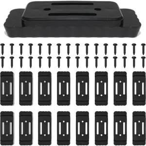 16-Pack Mounting Feet For Milwaukee Packout,Milwaukee Packout Accessories,Feet Mounting System (Black*16)