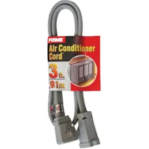 Prime Wire & Cable EC680503L 3 ft. 14 - 03 - 15 Spt-3 Gray Air Conditioner & Major Appliance Cord