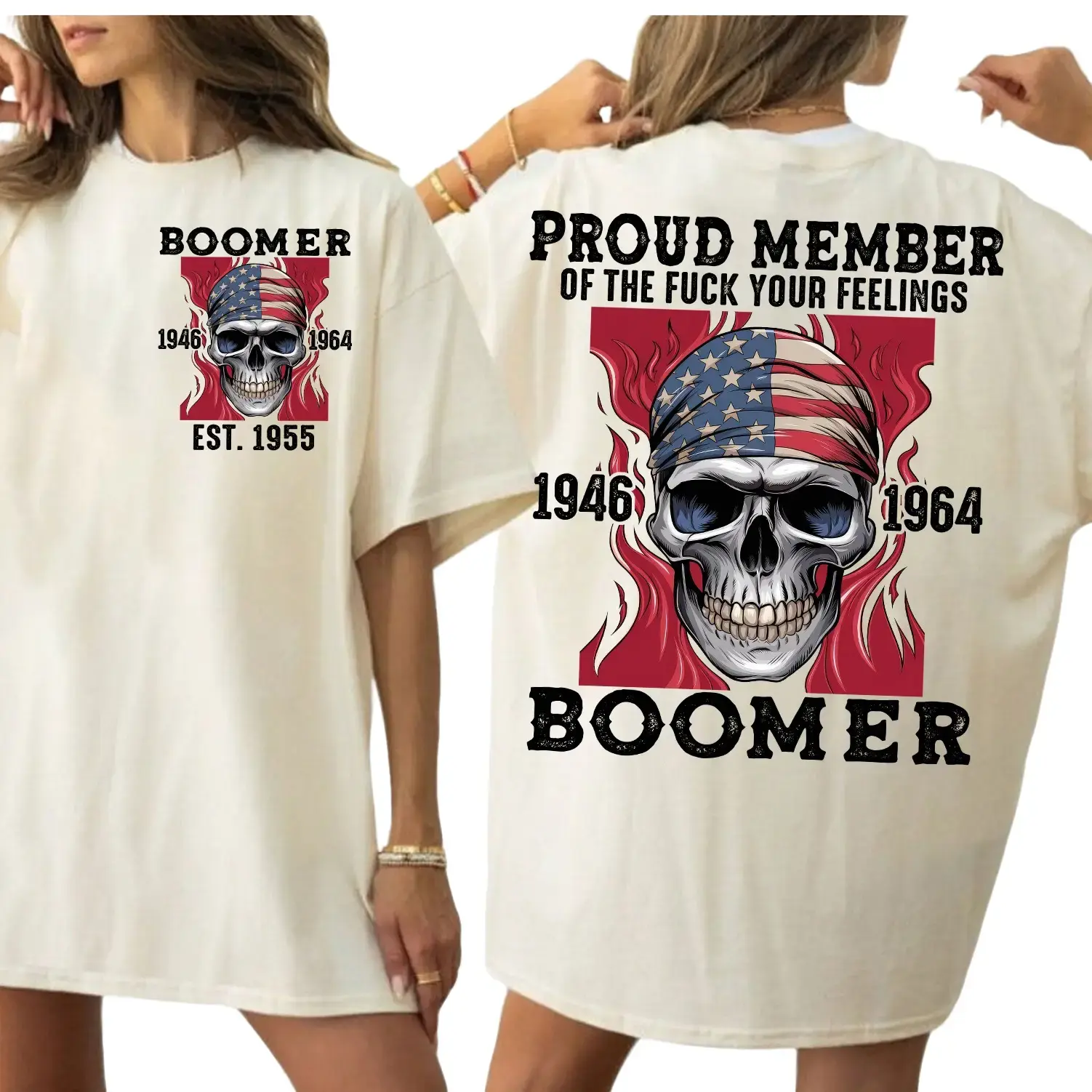 BOOMER Proud Members Of Boomer New TShirt, Customize Boomer TShirt, Vintage Inspired Funny Saying Sarcasm Quotes Shirt