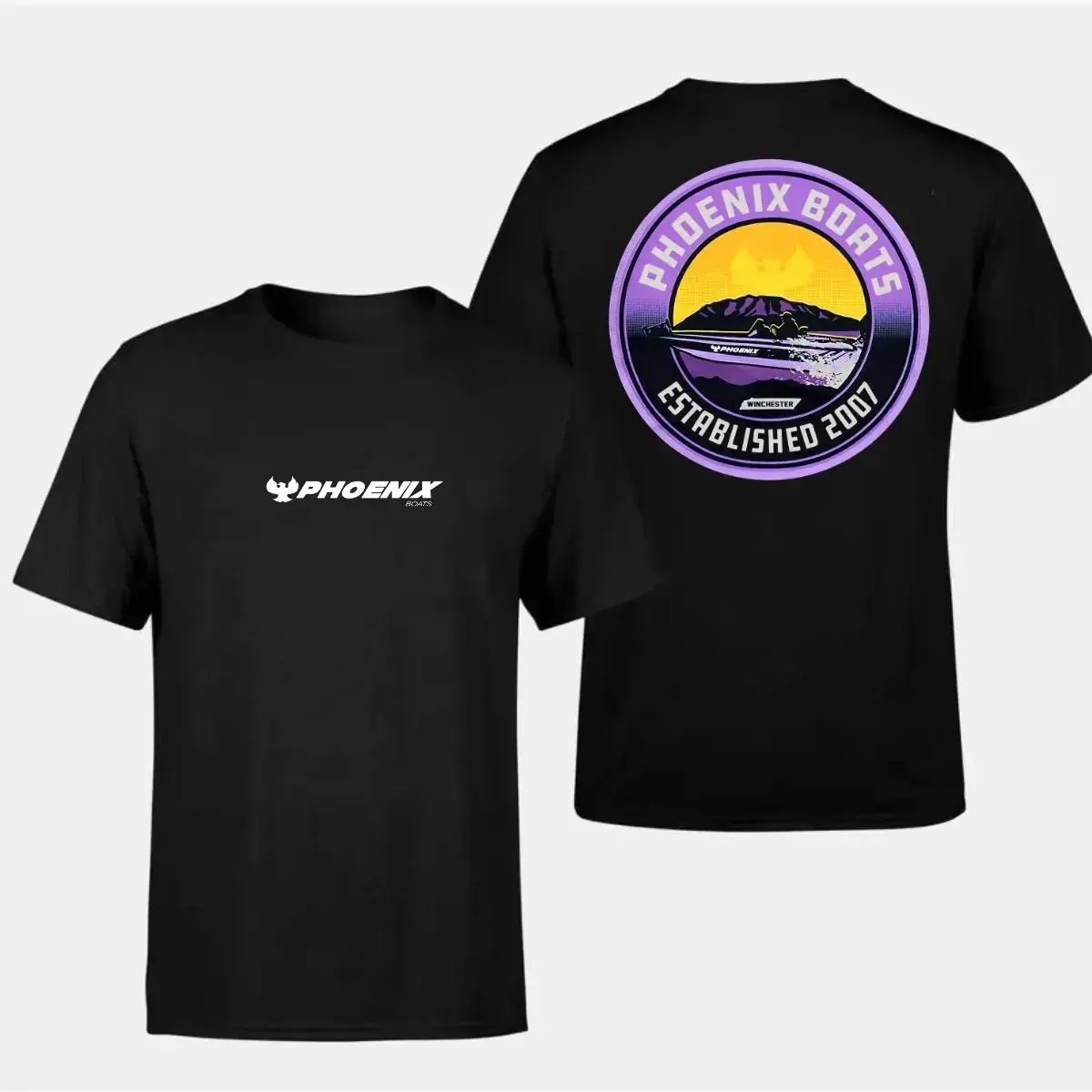 AFTCO x Phoenix Fishing Boats T-Shirt, Performance Fishing Graphic Tee, Soft Cotton Blend Shirt for Men & Women, Outdoor Lifestyle Apparel, Fishing Enthusiast Gift