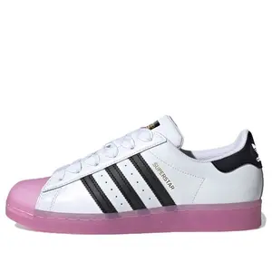 (WMNS)adidas Superstar 'White Black Shock Purple' FW3554 Closed Sneaker
