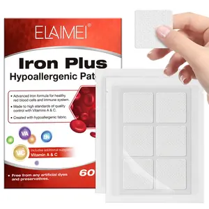 Elaimei Iron Supplement Patches 60pcs Per Box, Suitable for Both Men and Women, To Supplement The Necessary Patch Elements, Daily Home Care Patches, Supplemental Element