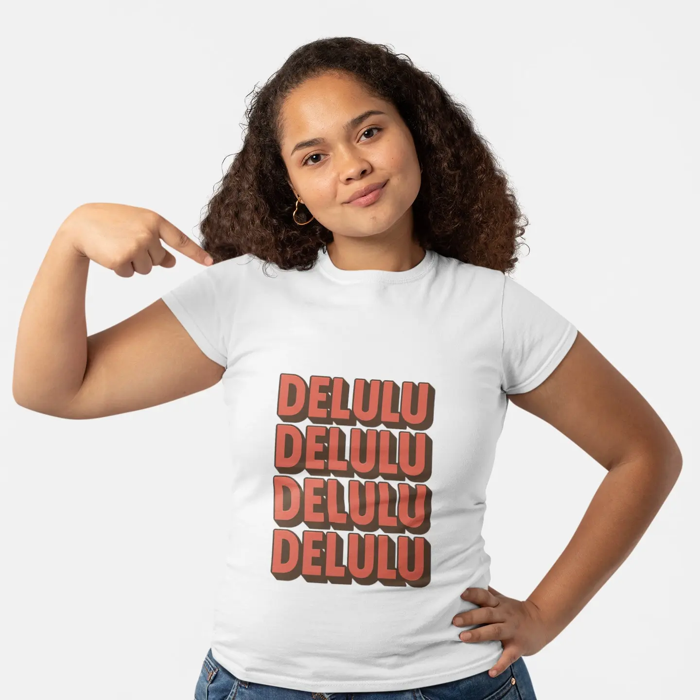 Women’s Basic Tee, Delulu Branded Softstyle T-Shirt, Casual Graphic Short Sleeve Top for New Season Comfort