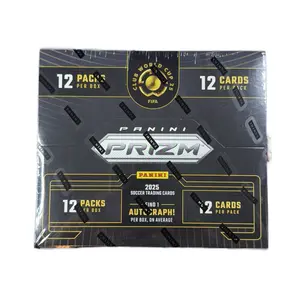 Panini Club World Cup '25 Prizm 2025 Soccer Trading Cards 12 Packs per Box 12 Cards per Pack Average 1 Autograph per Box Collectible Memorabilia