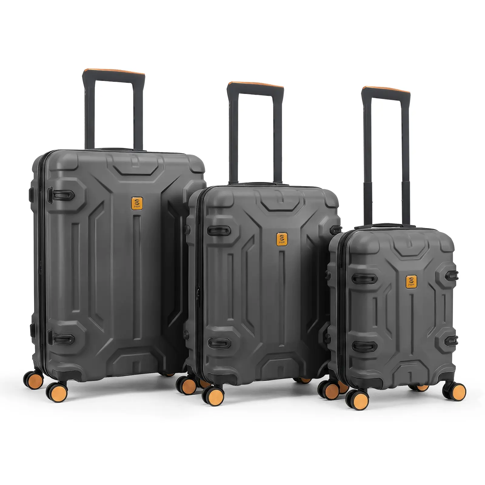 Unbreakable ABS Luggage Set with TSA Lock, 3-Piece (20/26/30 Inch) Hard Shell Suitcase with 360° Spinner Wheels, Expandable Travel Luggage for Business & Family Trips,  Dark Grey