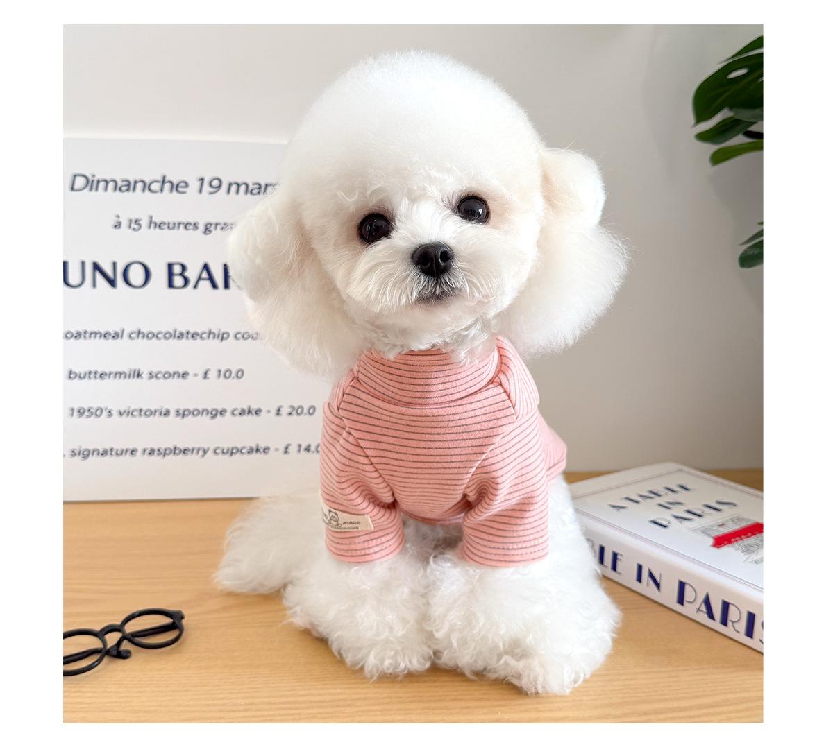 Pet Clothes Dog Cat Puppy Kitty Winter Warm Stripes Thickened For Small Medium Dog DDY183