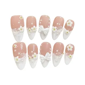 Nail Medium Length Collection Press On Nails for Woman Acrylic Nails Cute Fake Nails Handmade High Quality Press On Nails 10 Pcs Reusable Nails Charm Handmade Press Nails