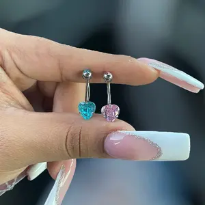 Titanium Basic Heart Belly Ring