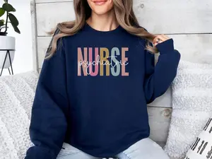 Psychiatric Nurse Sweatshirt, Mental Health Nurse Shirt, Psych Nurse Gift, Nurse Appreciation Week Gift, Colorful Nurse Crewneck OGY
