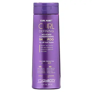 Giovanni Curl Habit, Curl Defining No-Foam Conditioning Shampoo, For All Curl Types, 13.5 fl oz (399 ml)