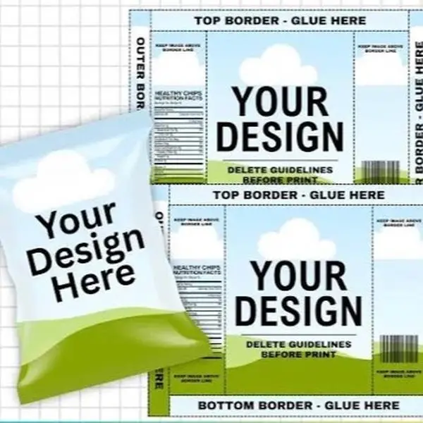 Custom Chip Bags - Personalized Snack Packaging for Birthday, Party Favors label