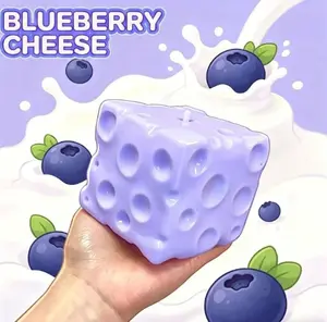 2026 New Cheese Squishy - Pink Cheese Squishy, Slow Rebound Sensory Squeeze Ball, Cute Slow Rising Squeeze for Adults