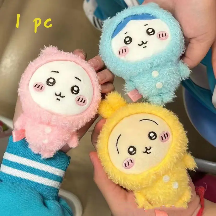 Cute Japanese Anime Character Hamster, Blue Cat, Rabbit Plush Keychain, Fluffy Bunny Keychain, Backpack Decoration, Room Decor Gift for Friends, Cute Keychain Accessory