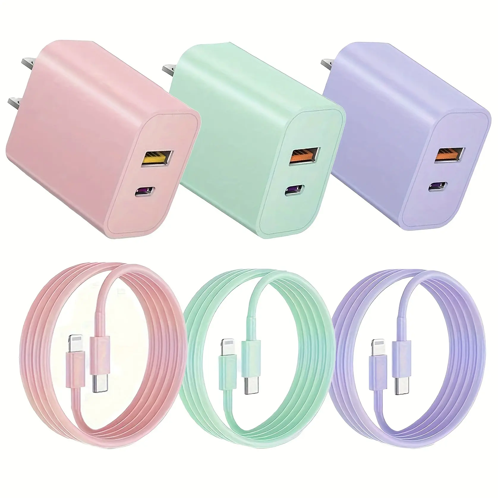 JOZASHON for iPhone 14/13/12 20W Dual Port Power Adapter Usb C Charger  with 6ft MFi Certified Charging lightning Cable, for iPhone 14/13/12/11/XR/X/X Max Electronic Smartphone and Cellphone