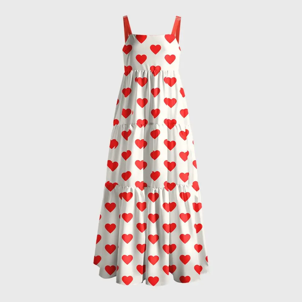 No Pants Wear This Geek Tiered Cami Maxi Dress
