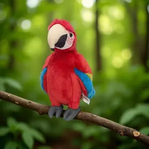 Realistic Parrot Plush Toy, Multi-Color Macaw Doll, Hot Selling Ornament, Cute Decorative Figure, Plaything, Home Decoration