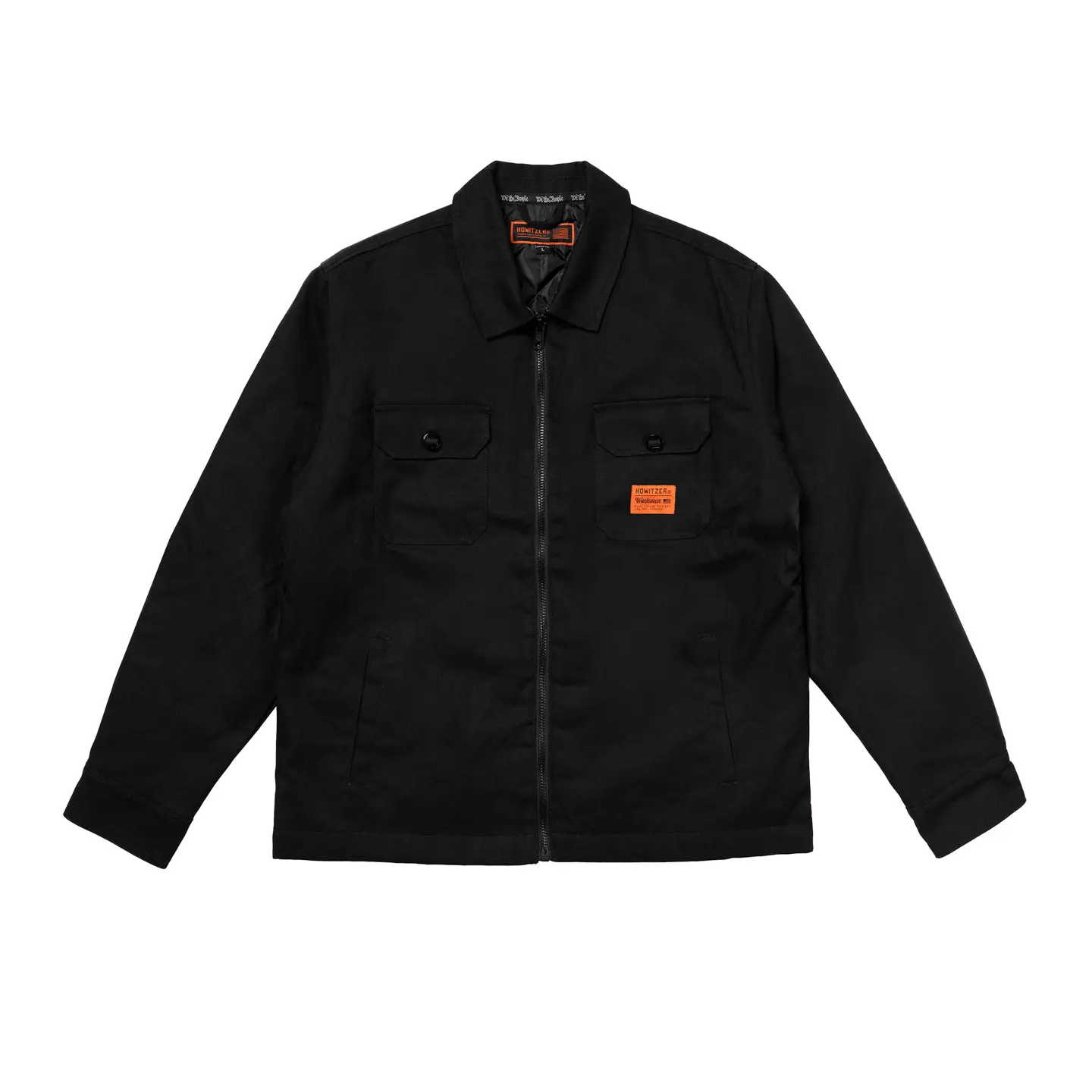 Howitzer Men's Raven Workwear Jacket, Abrasion Resistant Textured Cotton Canvas Coats with a Zip Closure, Casual Lightweight Tops for Work, Machine Wash, Year-Round