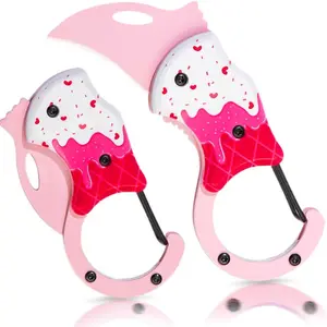 Women's Ice Cream Shaped Pocket Knife, Novel Design, 1.38 Inch Sharp Blade, Mini Opener, Keychain, Ideal Gift for Men and Women, Key Chain Cute, Keychain Included