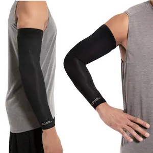 Copper Compression Full Arm Sleeve | Shoulder to Wrist Support for Elbow, Forearm & Bicep | Black & Pink